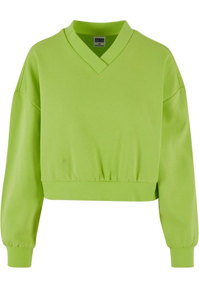 URBAN CLASSICS Sweater Urban Classics Damen Ladies Cropped V-Neck URBAN CLASSICS Sweater Urban Classics Damen Ladies Cropped V-Neck von URBAN CLASSICS