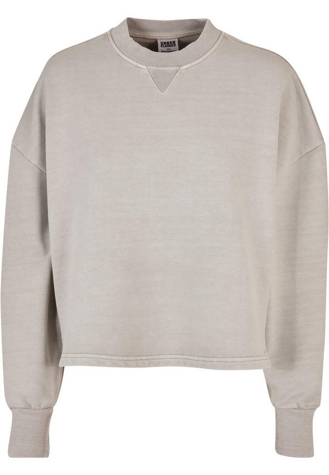 URBAN CLASSICS Sweater Urban Classics Damen Ladies Heavy Terry Garment Dye Crewneck (1-tlg) von URBAN CLASSICS