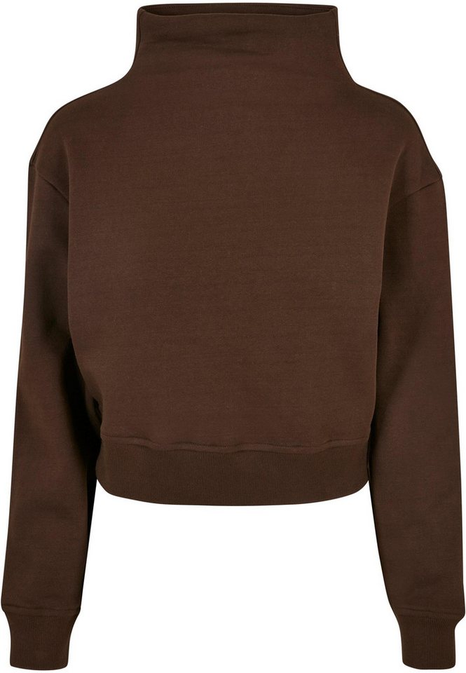 URBAN CLASSICS Sweater Urban Classics Damen Ladies Organic Short High Neck Crew (1-tlg) von URBAN CLASSICS