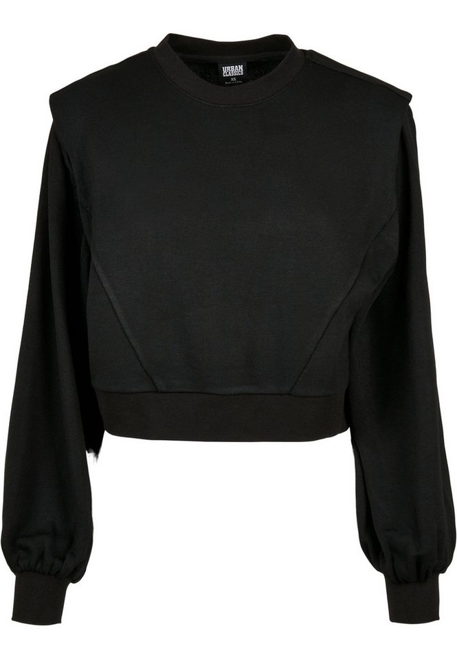 URBAN CLASSICS Sweatshirt Urban Classics Damen Ladies Padded Shoulder Modal Terry Crewneck (1-tlg) von URBAN CLASSICS