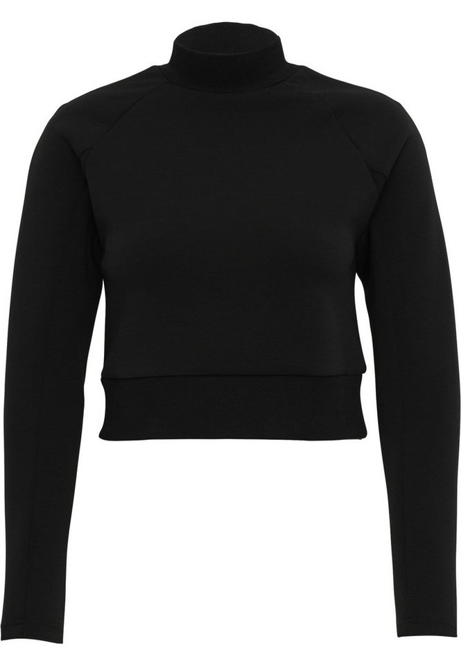 URBAN CLASSICS Sweatshirt Urban Classics Damen Ladies Interlock Short Turtleneck Crew (1-tlg) von URBAN CLASSICS