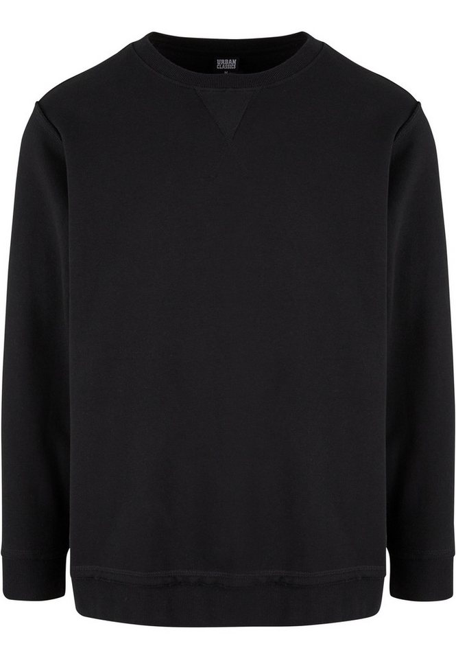 URBAN CLASSICS Rundhalspullover Urban Classics Herren Oversized Open Edge Crew (1-tlg) von URBAN CLASSICS