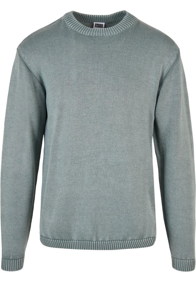 URBAN CLASSICS Rundhalspullover Urban Classics Herren Washed Sweater (1-tlg) von URBAN CLASSICS