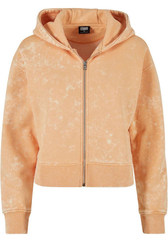 URBAN CLASSICS Kapuzensweatjacke Damen Ladies Short Oversized Towel Washed Zip Hoody (1-tlg) von URBAN CLASSICS