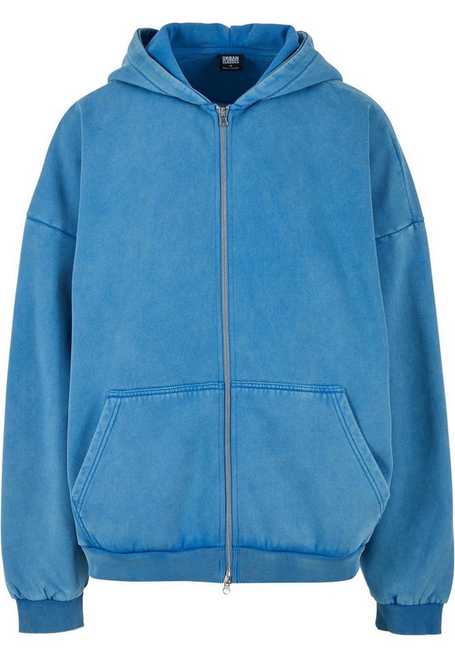 URBAN CLASSICS Sweatjacke Urban Classics Herren Heavy Stone Washed 90's Zip Hoodie (1-tlg) von URBAN CLASSICS