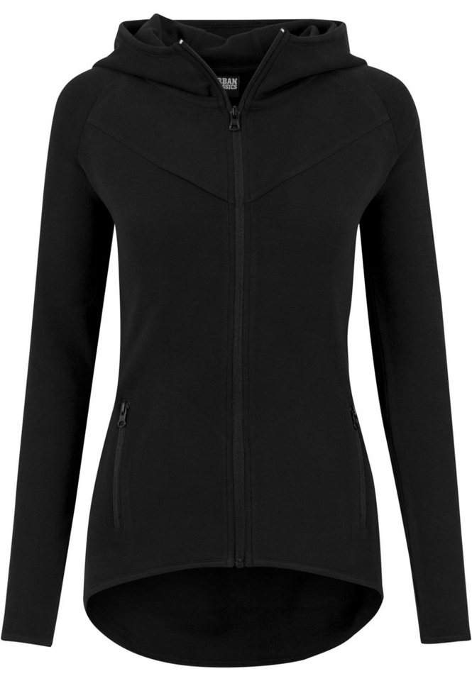 URBAN CLASSICS Sweatjacke Urban Classics Damen Ladies Athletic Interlock Zip Hoody (1-tlg) von URBAN CLASSICS