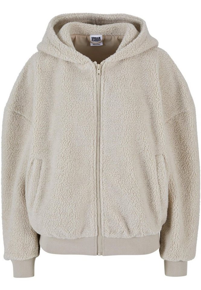 URBAN CLASSICS Sweatjacke Urban Classics Damen Ladies Oversized Sherpa Zip Hoody von URBAN CLASSICS