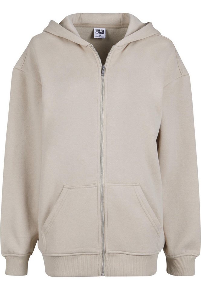 URBAN CLASSICS Sweatjacke Urban Classics Damen Ladies Oversized Zip Hoody (1-tlg) von URBAN CLASSICS