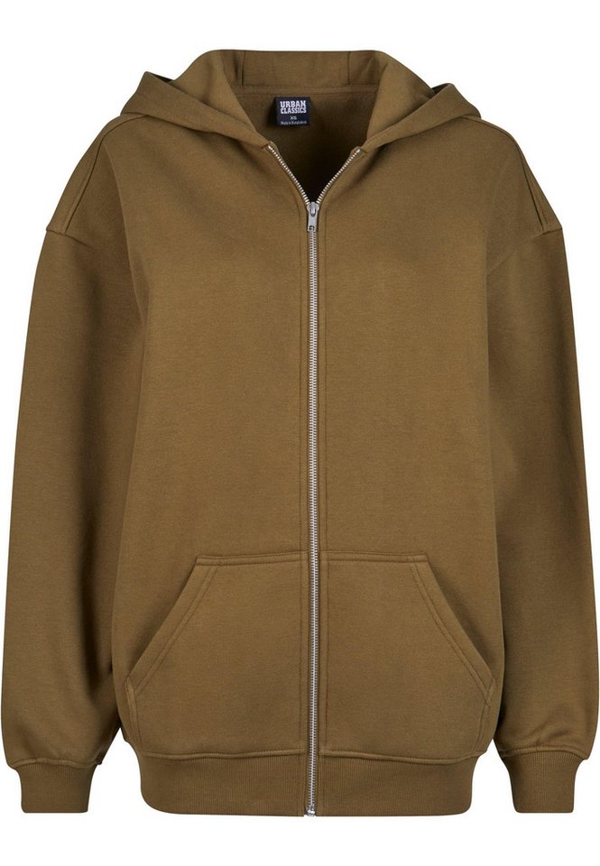 URBAN CLASSICS Sweatjacke Urban Classics Damen Ladies Oversized Zip Hoody (1-tlg) von URBAN CLASSICS