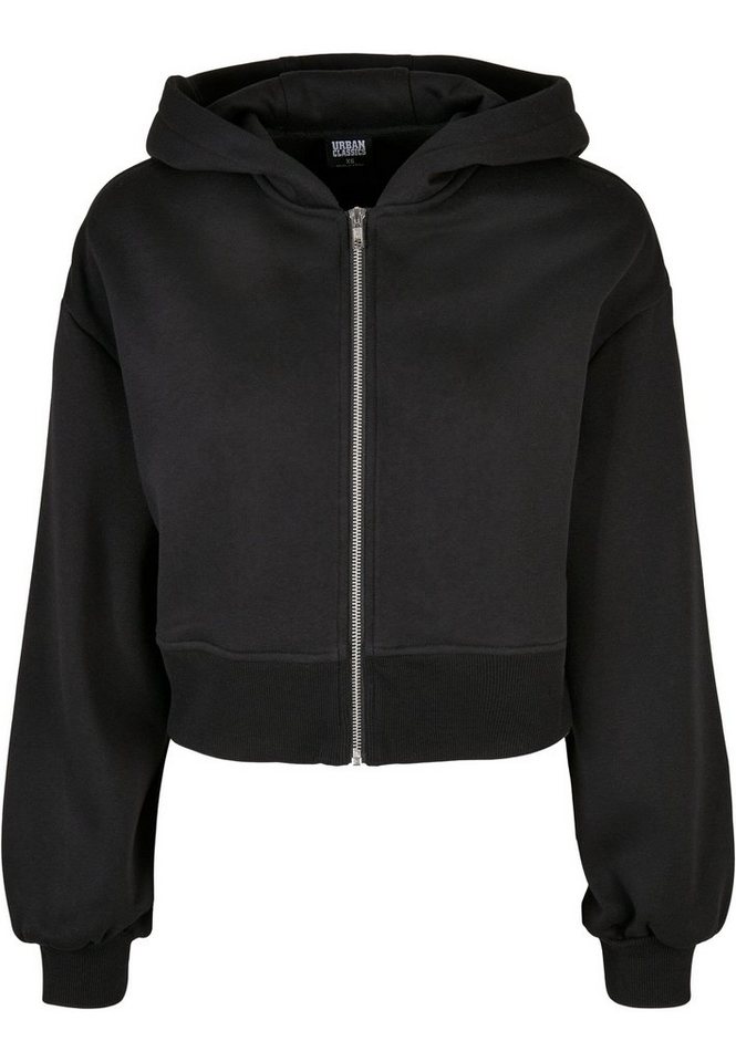 URBAN CLASSICS Sweatjacke Urban Classics Damen Ladies Short Oversized Zip Jacket (1-tlg) von URBAN CLASSICS