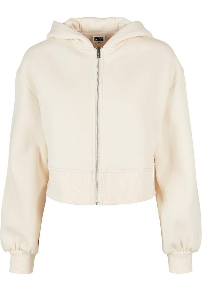 URBAN CLASSICS Sweatjacke Urban Classics Damen Ladies Short Oversized Zip Jacket (1-tlg) von URBAN CLASSICS
