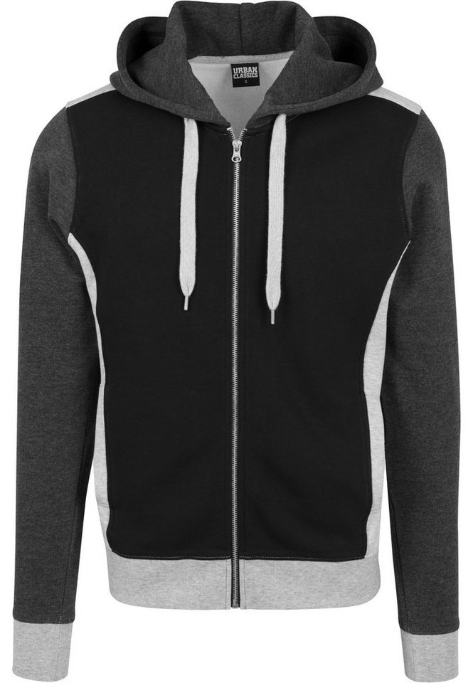 URBAN CLASSICS Sweatjacke Urban Classics Herren 3- Tone Sweat Zip Hoody (1-tlg) von URBAN CLASSICS