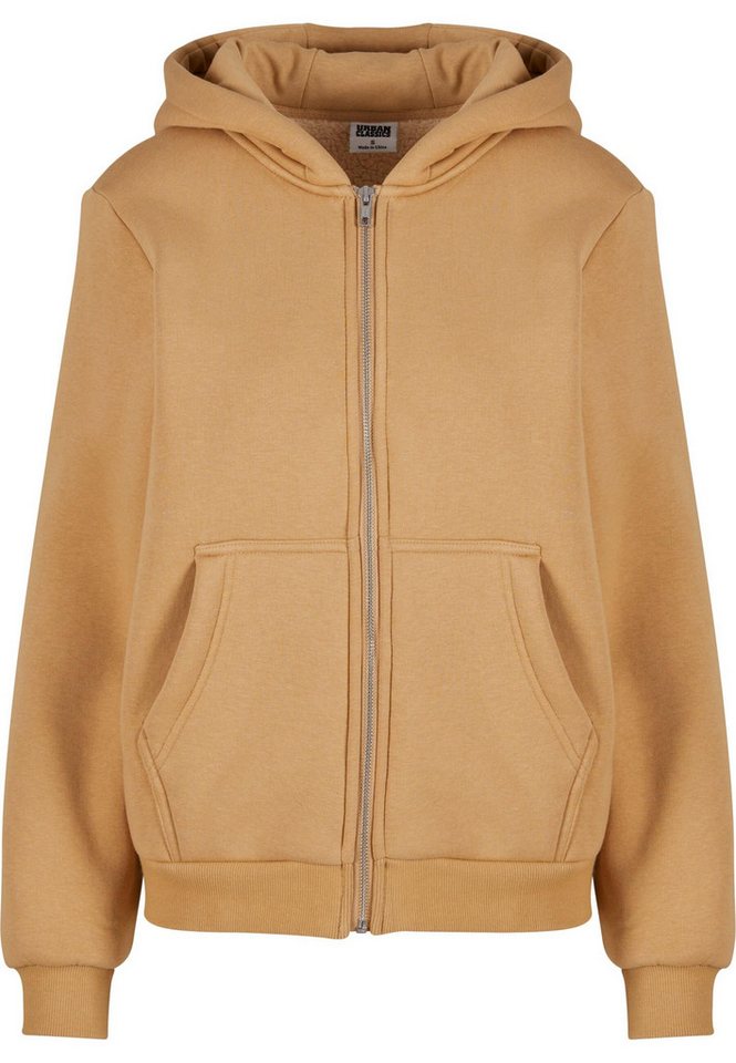 URBAN CLASSICS Sweatjacke Urban Classics Ladies Bonded Sherpa Zip Hoody von URBAN CLASSICS