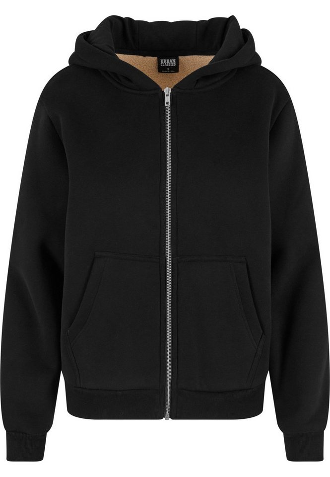 URBAN CLASSICS Sweatjacke Urban Classics Ladies Bonded Sherpa Zip Hoody von URBAN CLASSICS