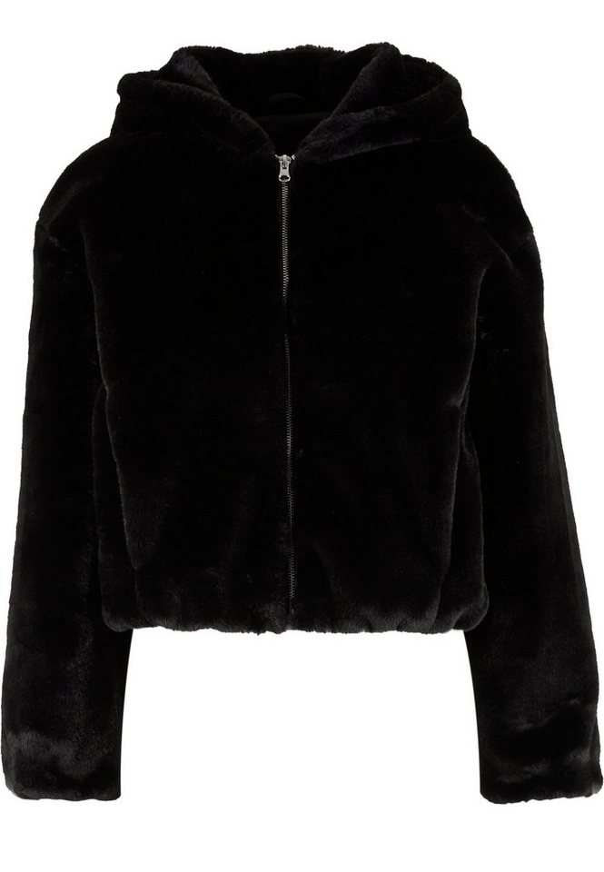 URBAN CLASSICS Sweatjacke Urban Classics Ladies Full Zip Faux Fur Hoodie von URBAN CLASSICS