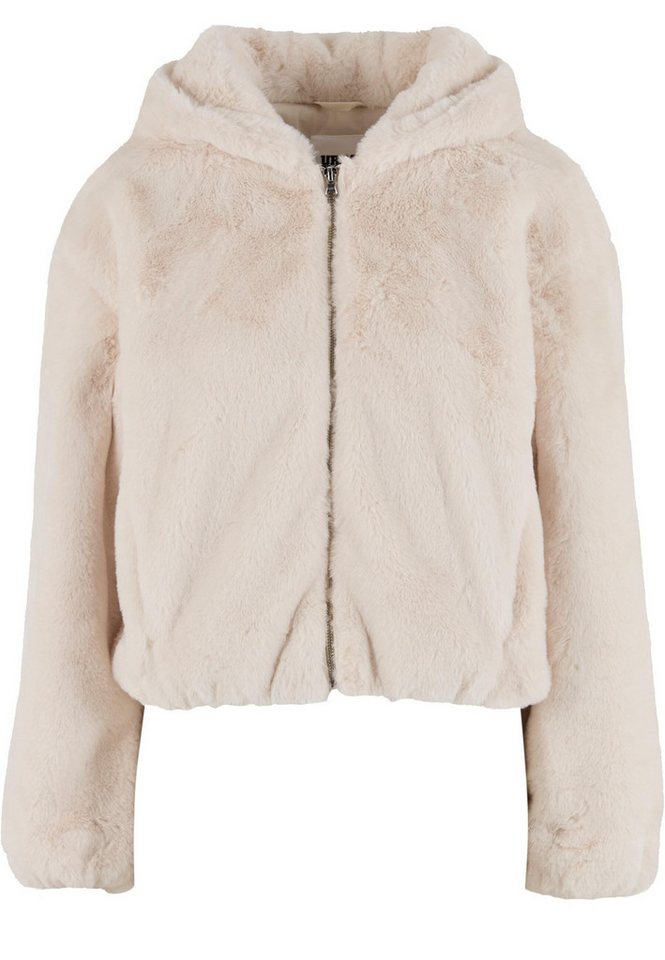 URBAN CLASSICS Sweatjacke Urban Classics Ladies Full Zip Faux Fur Hoodie von URBAN CLASSICS