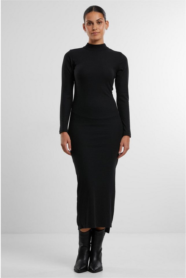 URBAN CLASSICS Sweatkleid Ladies Rib Longlseeve Mockneck Dress Langarmkleid Damen von URBAN CLASSICS