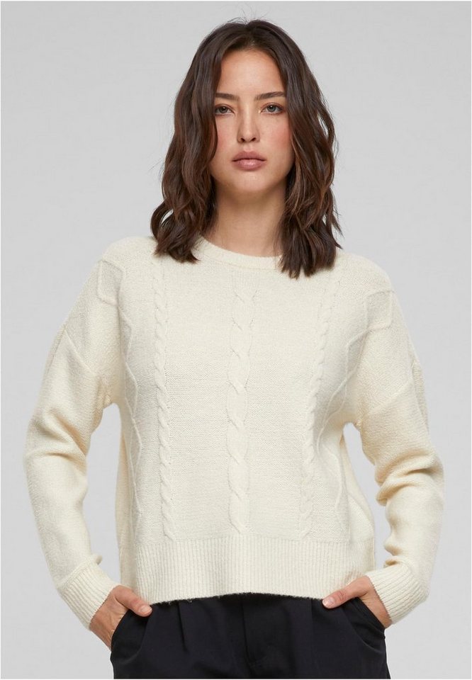 URBAN CLASSICS Sweatshirt Ladies Cabel Knit Sweater Damen Strickpullover von URBAN CLASSICS