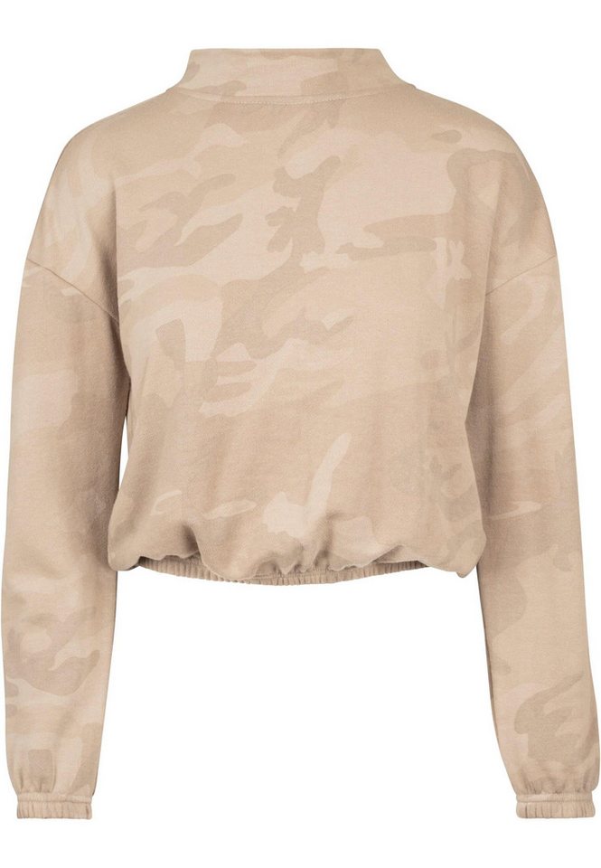 URBAN CLASSICS Sweatshirt Urban Classics Damen Ladies Camo Turtleneck Crew (1-tlg) von URBAN CLASSICS
