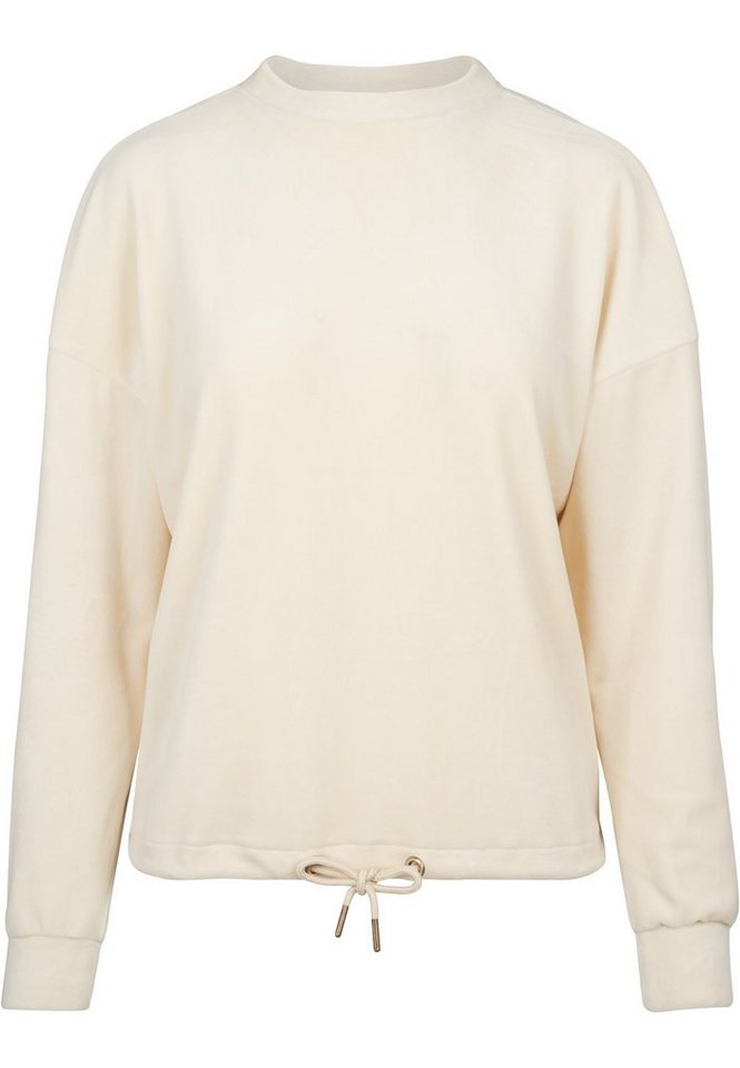 URBAN CLASSICS Sweatshirt Urban Classics Damen Ladies Oversized Velvet Crew (1-tlg) von URBAN CLASSICS