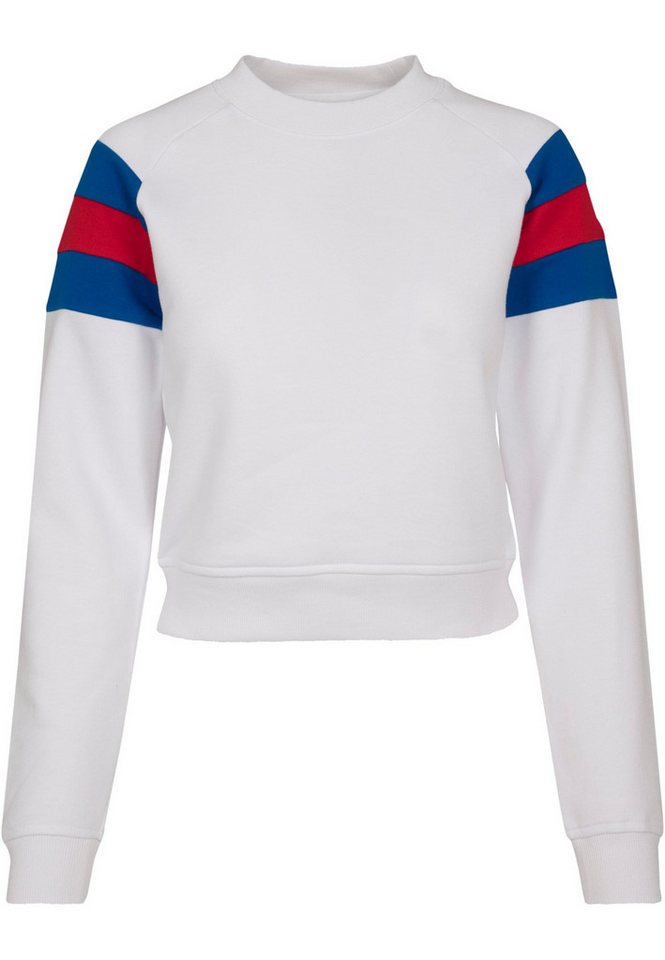 URBAN CLASSICS Sweatshirt Urban Classics Damen Ladies Sleeve Stripe Crew (1-tlg) von URBAN CLASSICS