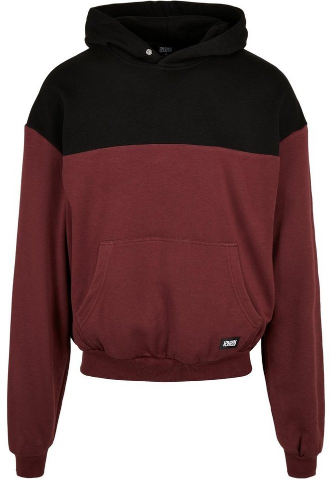 URBAN CLASSICS Sweatshirt Urban Classics Herren Upper Block Hoody (1-tlg) von URBAN CLASSICS