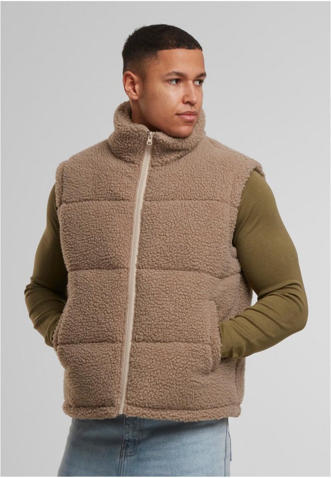 URBAN CLASSICS Sweatweste Basic Teddy Puffer Vest von URBAN CLASSICS