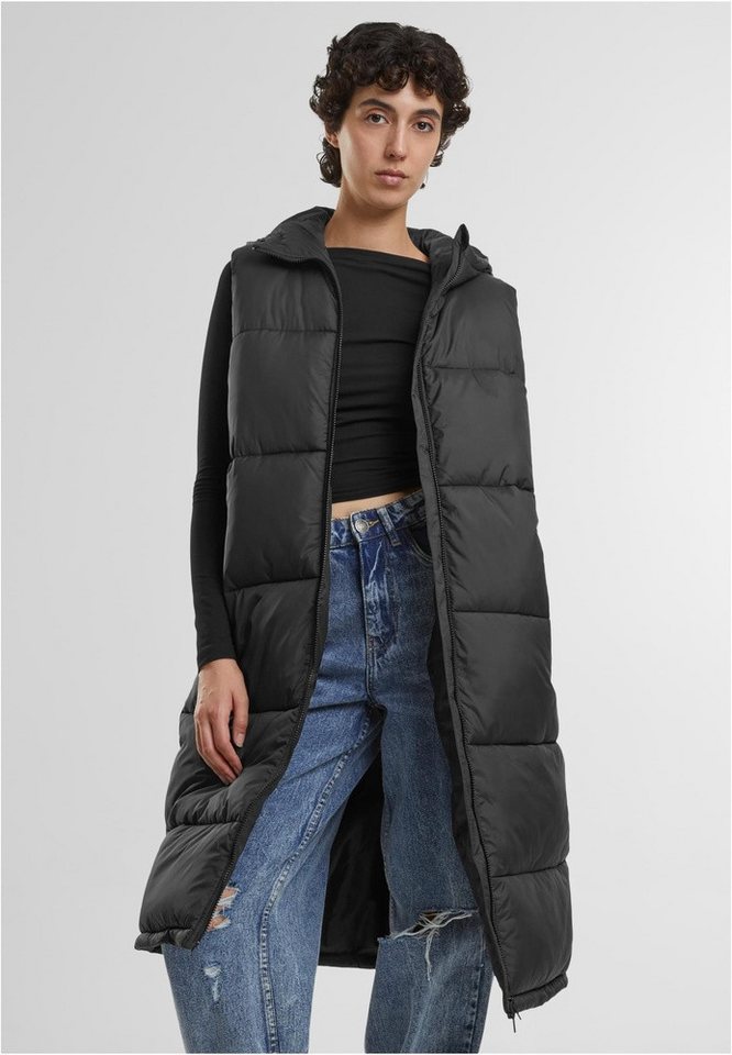 URBAN CLASSICS Sweatweste Ladies Long Hooded Puffer Vest URBAN CLASSICS Sweatweste Ladies Long Hooded Puffer Vest von URBAN CLASSICS