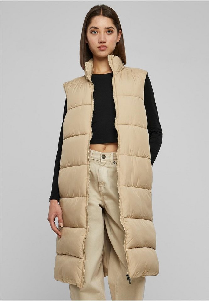 URBAN CLASSICS Sweatweste Ladies Long Puffer Vest von URBAN CLASSICS