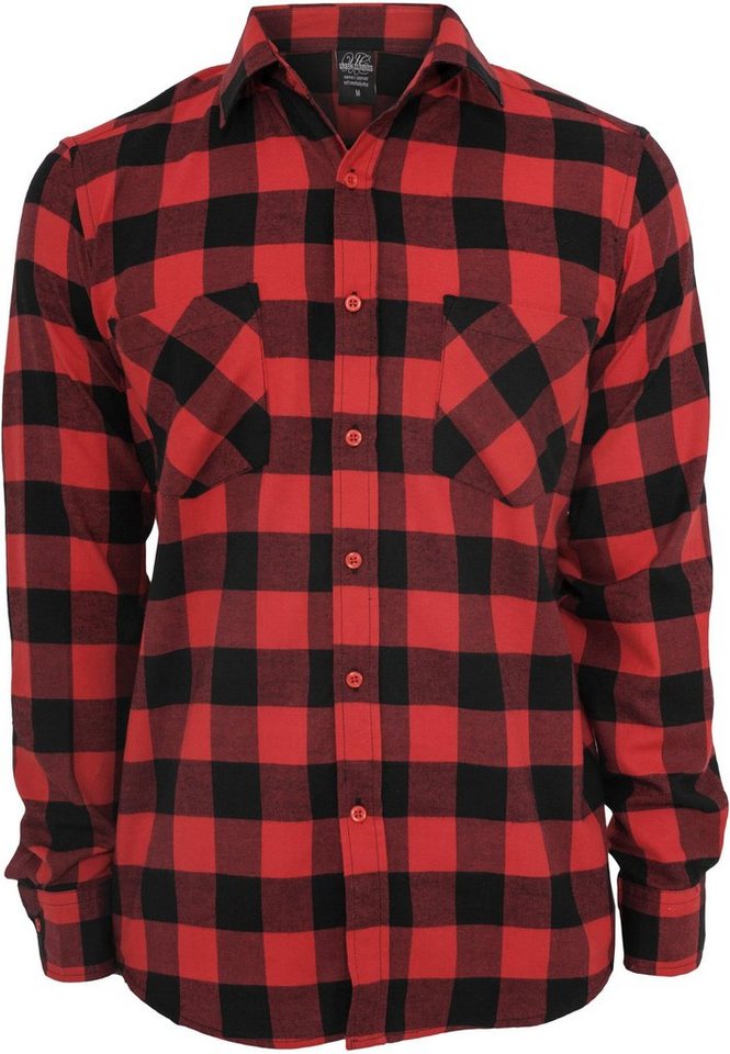 URBAN CLASSICS T-Shirt Urban Classics Herren Checked Flanell Shirt (1-tlg) von URBAN CLASSICS