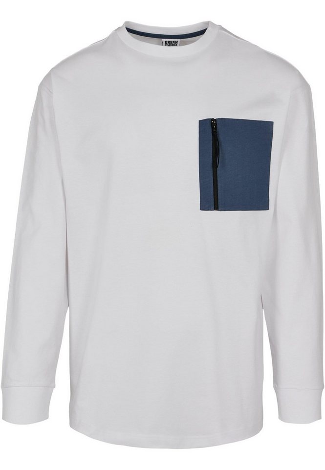 URBAN CLASSICS T-Shirt Urban Classics Herren Boxy Big Contrast Pocket LS (1-tlg) von URBAN CLASSICS