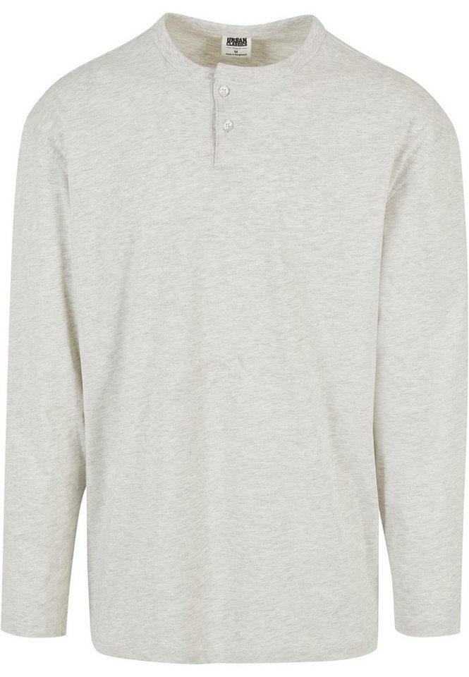 URBAN CLASSICS Longsleeve Urban Classics Herren Organic Oversized Henley Longsleeve (1-tlg) von URBAN CLASSICS