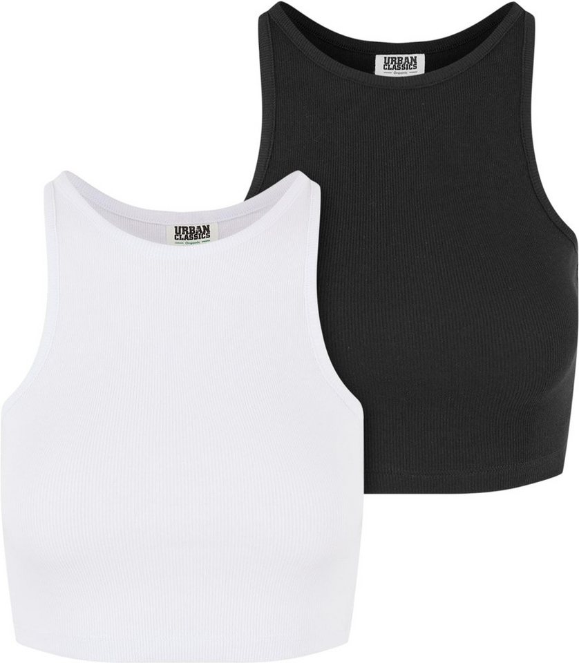 URBAN CLASSICS T-Shirt Ladies Organic Cropped Rib Top 2-Pack von URBAN CLASSICS