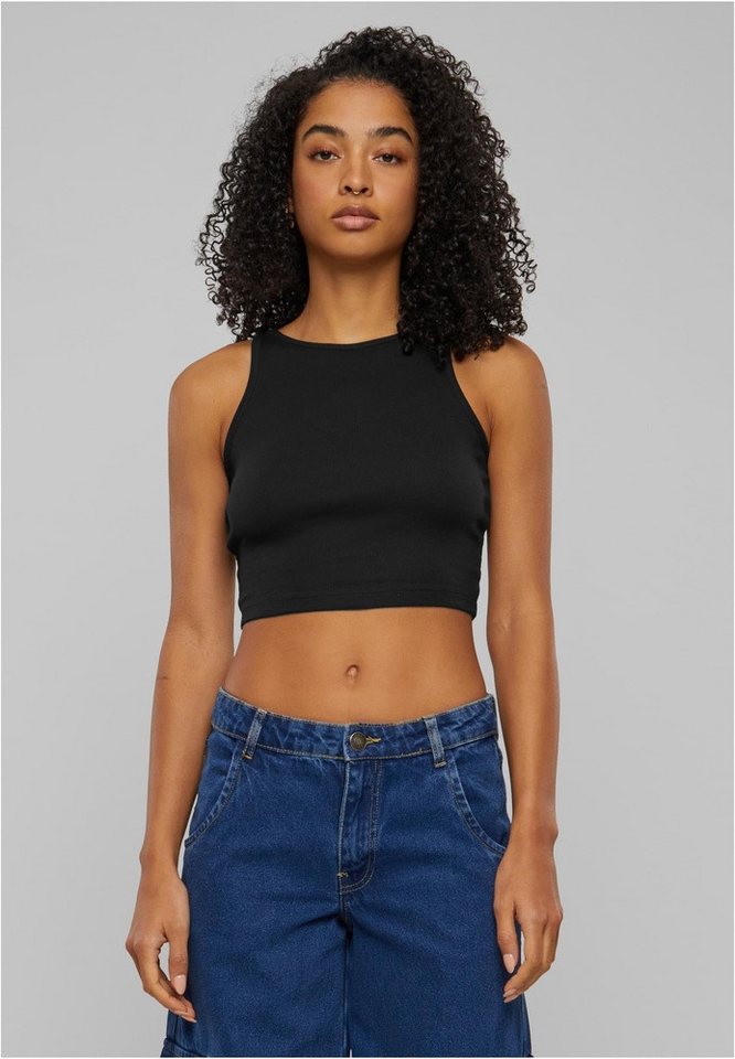 URBAN CLASSICS T-Shirt Ladies Organic Cropped Rib Top von URBAN CLASSICS