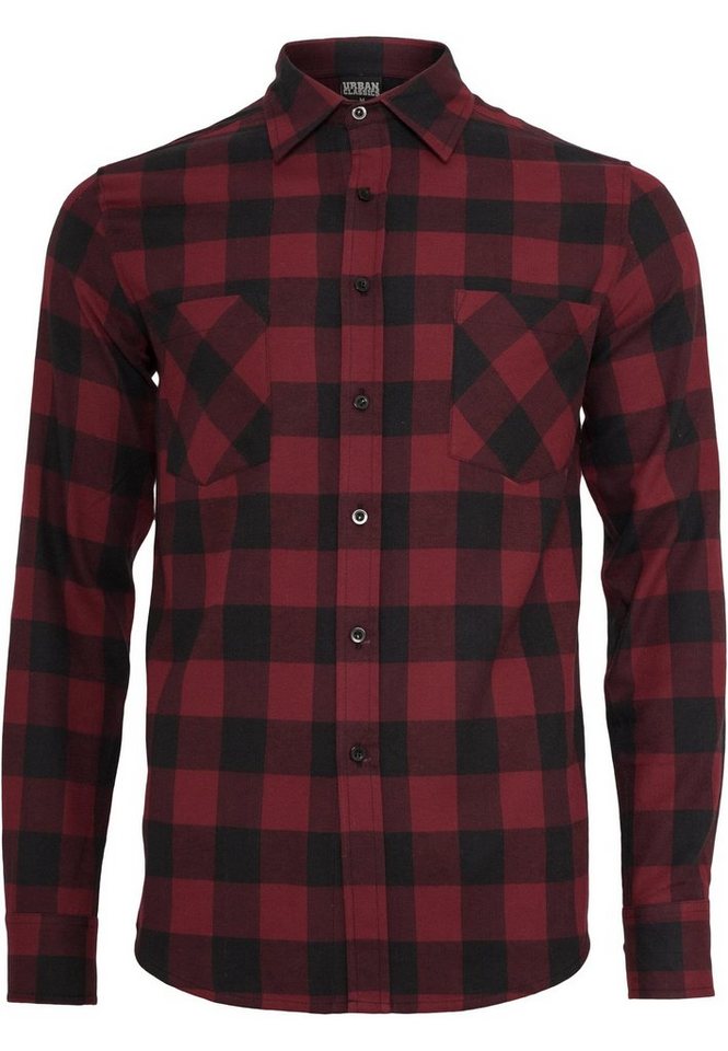 URBAN CLASSICS T-Shirt Urban Classics Herren Checked Flanell Shirt (1-tlg) von URBAN CLASSICS