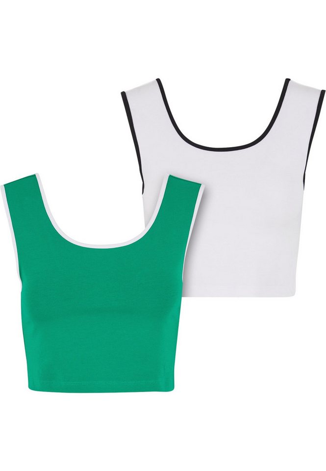 URBAN CLASSICS T-Shirt Urban Classics Ladies Contrast Cropped Top (1-tlg) von URBAN CLASSICS