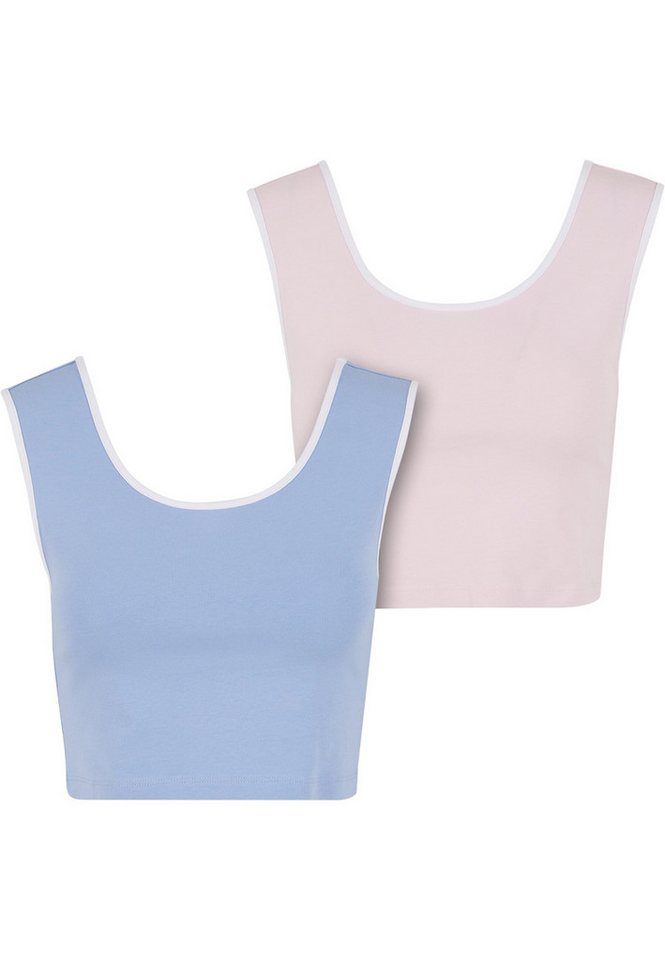 URBAN CLASSICS T-Shirt Urban Classics Ladies Contrast Cropped Top (1-tlg) von URBAN CLASSICS