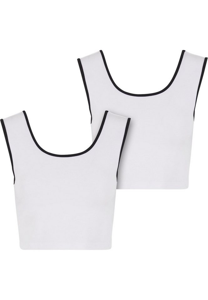 URBAN CLASSICS T-Shirt Urban Classics Ladies Contrast Cropped Top (1-tlg) von URBAN CLASSICS