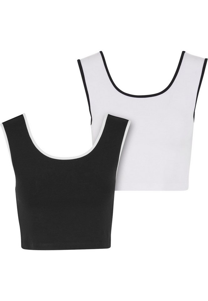 URBAN CLASSICS T-Shirt Urban Classics Ladies Contrast Cropped Top (1-tlg) von URBAN CLASSICS