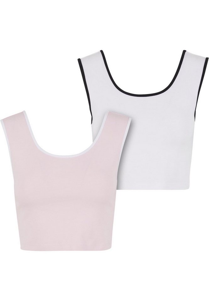 URBAN CLASSICS T-Shirt Urban Classics Ladies Contrast Cropped Top (1-tlg) von URBAN CLASSICS