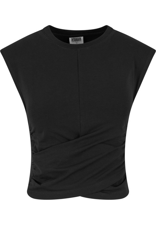 URBAN CLASSICS T-Shirt Urban Classics Ladies Cropped Wrapped Top (1-tlg) von URBAN CLASSICS