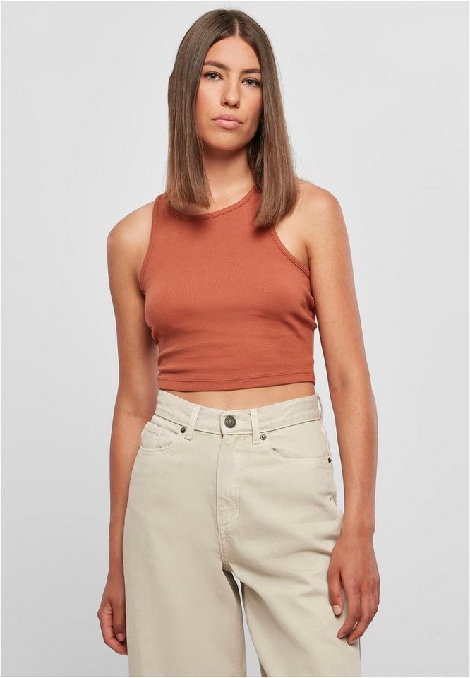 URBAN CLASSICS Tanktop Damen Cropped Rib Top von URBAN CLASSICS