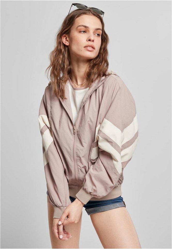 URBAN CLASSICS Trainingsshirt Ladies Crinkle Batwing Jacket Trainingsjacke von URBAN CLASSICS