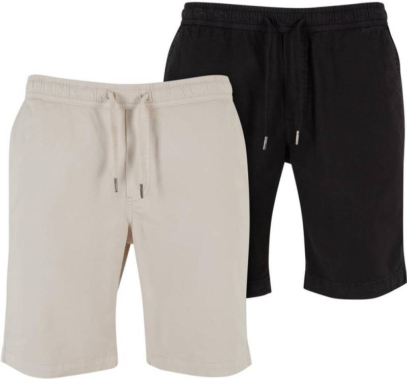 URBAN CLASSICS Trainingsshorts Stretch Twill Joggshorts 2-Pack von URBAN CLASSICS