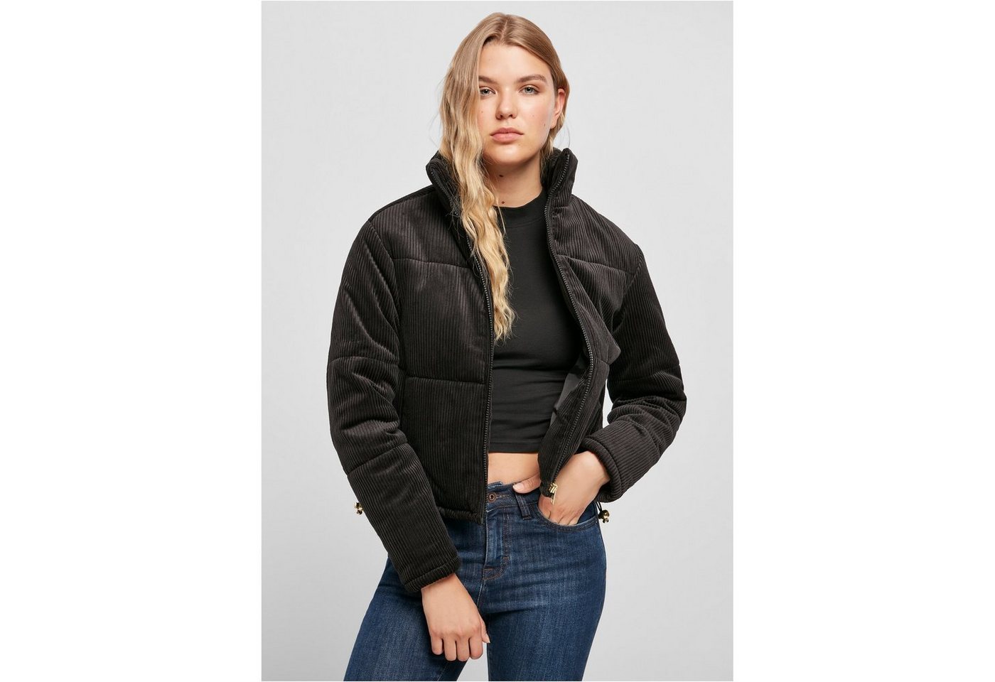 URBAN CLASSICS Winterjacke Damen Ladies Corduroy Puffer Jacket (1-St) von URBAN CLASSICS