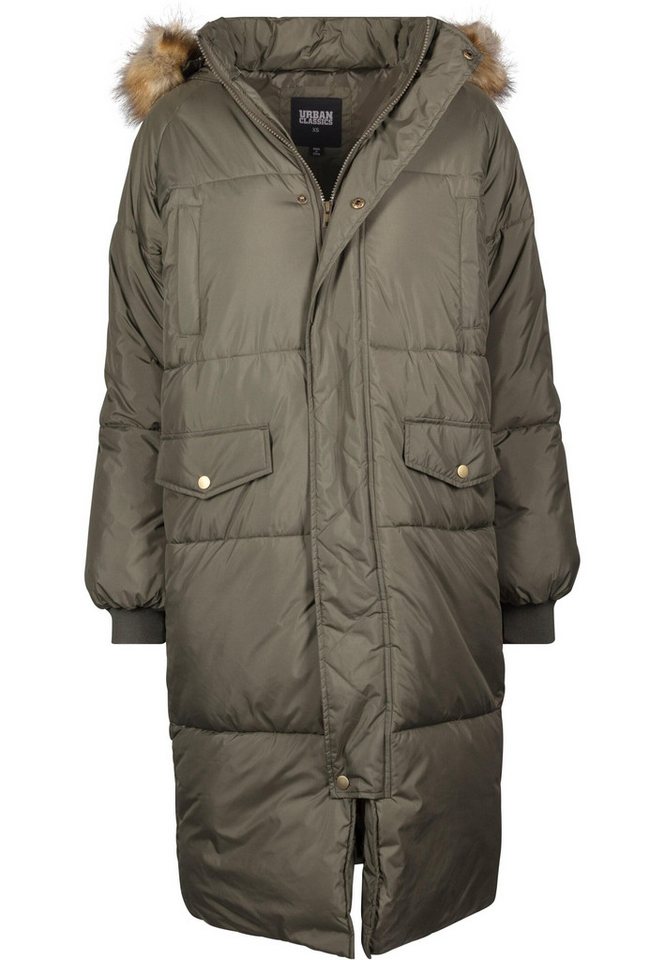 URBAN CLASSICS Winterjacke Urban Classics Damen Ladies Oversize Faux Fur Puffer Coat (1-St) von URBAN CLASSICS