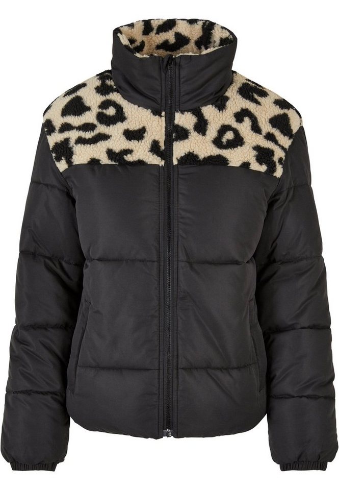URBAN CLASSICS Winterjacke Urban Classics Damen Ladies AOP Sherpa Mixed Puffer Jacket (1-St) von URBAN CLASSICS