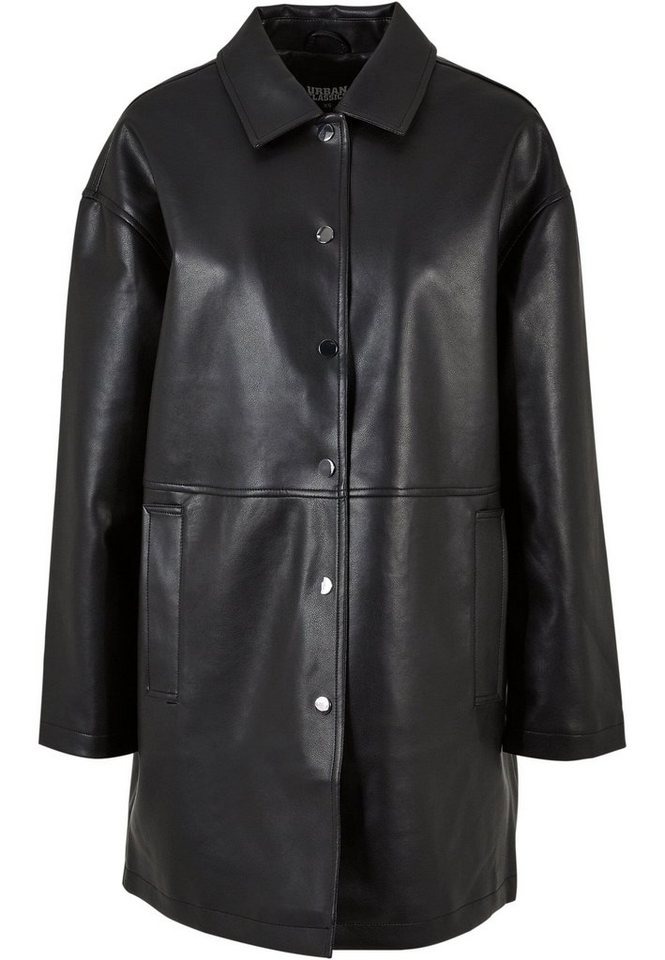 URBAN CLASSICS Winterjacke Urban Classics Damen Ladies Faux Leather Coat (1-St) von URBAN CLASSICS