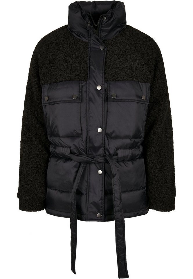 URBAN CLASSICS Winterjacke Damen Ladies Sherpa Mix Puffer Jacket (1-St) von URBAN CLASSICS