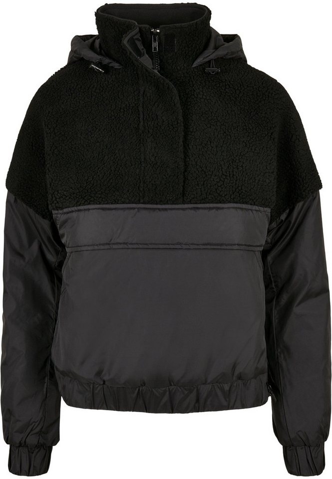 URBAN CLASSICS Winterjacke Urban Classics Damen Ladies Sherpa Mix Pull Over Jacket (1-St) von URBAN CLASSICS